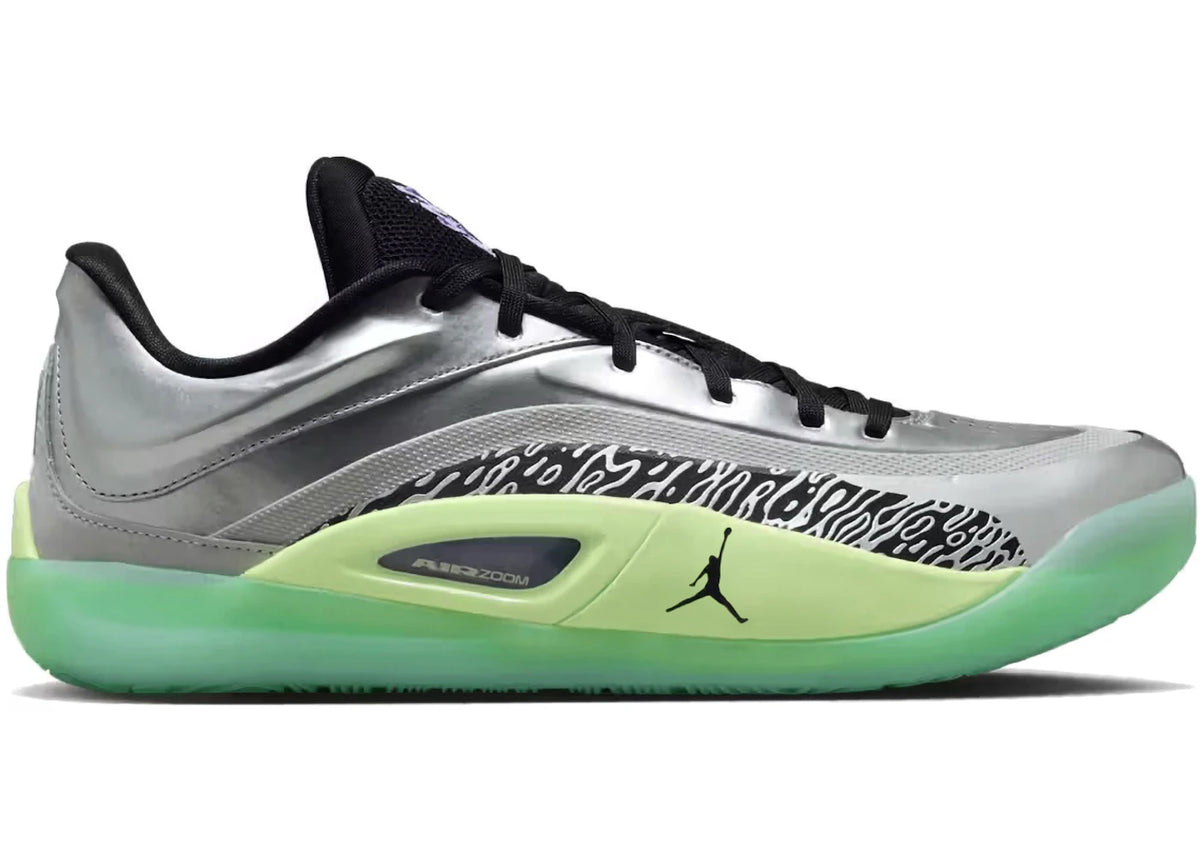 Jordan Zion 4 Grey Fog - vue 360