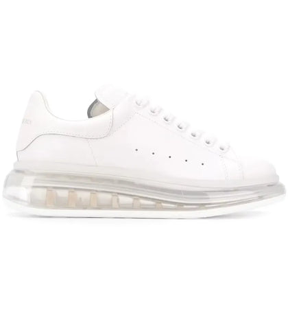 Alexander McQueen Oversized Clear Sole White (Women's) - authentic Alexander McQueen sneakers