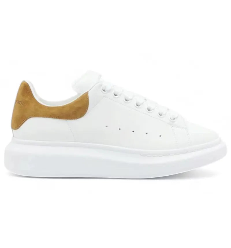 Alexander McQueen Oversized White Tan Suede - vue 360