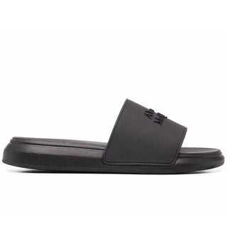 Alexander McQueen Pool Slide Black FW21 - authentic Alexander McQueen sneakers