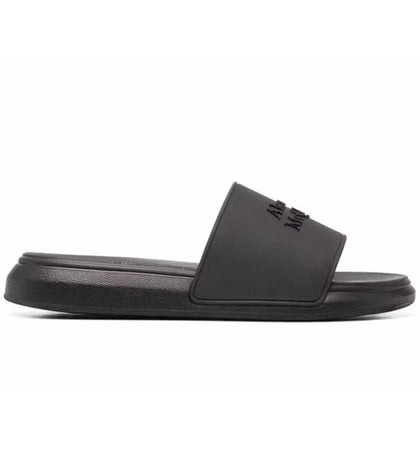 Alexander McQueen Pool Slide Black FW21 - authentic Alexander McQueen sneakers