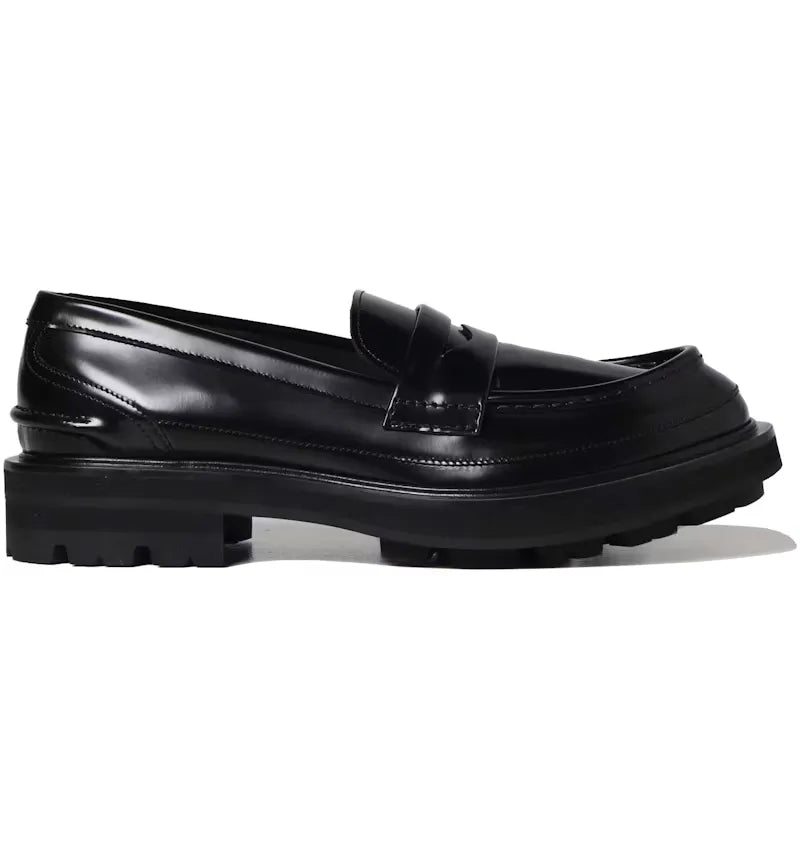 Alexander McQueen Tread Loafers Black - vue 360