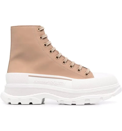 Alexander McQueen Tread Slick Boot Beige White (Women's) - authentic Alexander McQueen sneakers