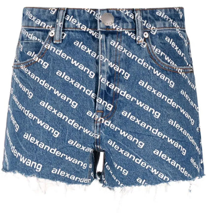 Alexander Wang Bite Shorts Deep Blue/White - authentic Alexander Wang apparel
