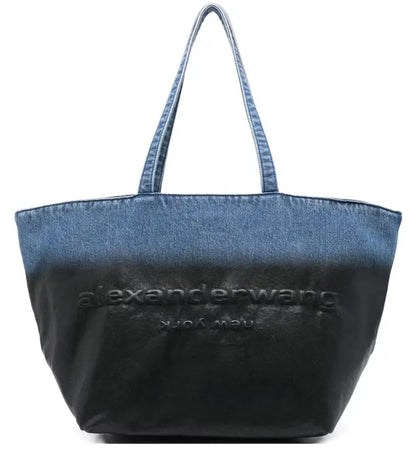 Alexander Wang Punch Tote Bag Vintage Marbled Blue/Black - authentic Alexander Wang product