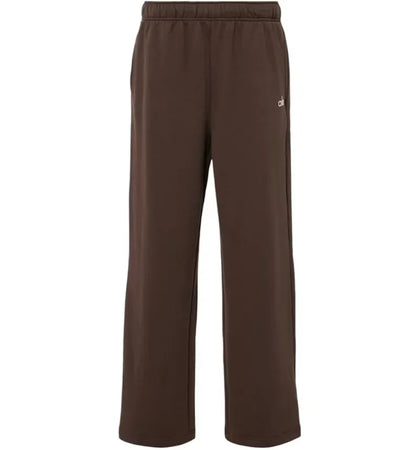 Alo Yoga Accolade Cotton-Blend Jersey Sweatpants Espresso - authentic Alo Yoga apparel