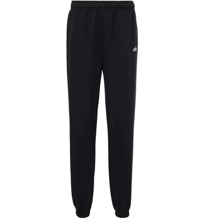 Alo Yoga Accolade Cotton-Blend Sweatpants Black - vue 360