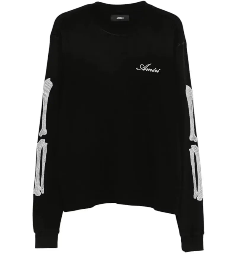 AMIRI Bones L/S Tee Black - vue 360