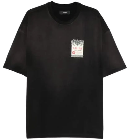 AMIRI Chateau Stamp Os T-shirt Black - authentic AMIRI apparel
