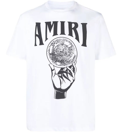 AMIRI Crystal Ball Short Sleeve Tee White - authentic AMIRI product