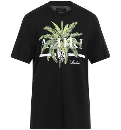 AMIRI Palm Tree Dubai T-shirt Black/Green - authentic AMIRI apparel