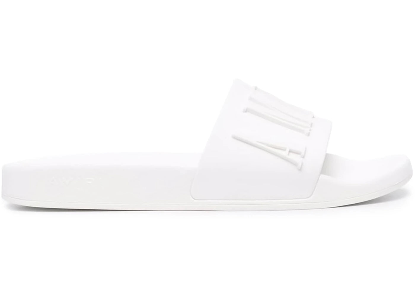 AMIRI Pool Slide Debossed White White - vue secondaire A