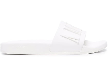AMIRI Pool Slide Debossed White White - sneakers view 2