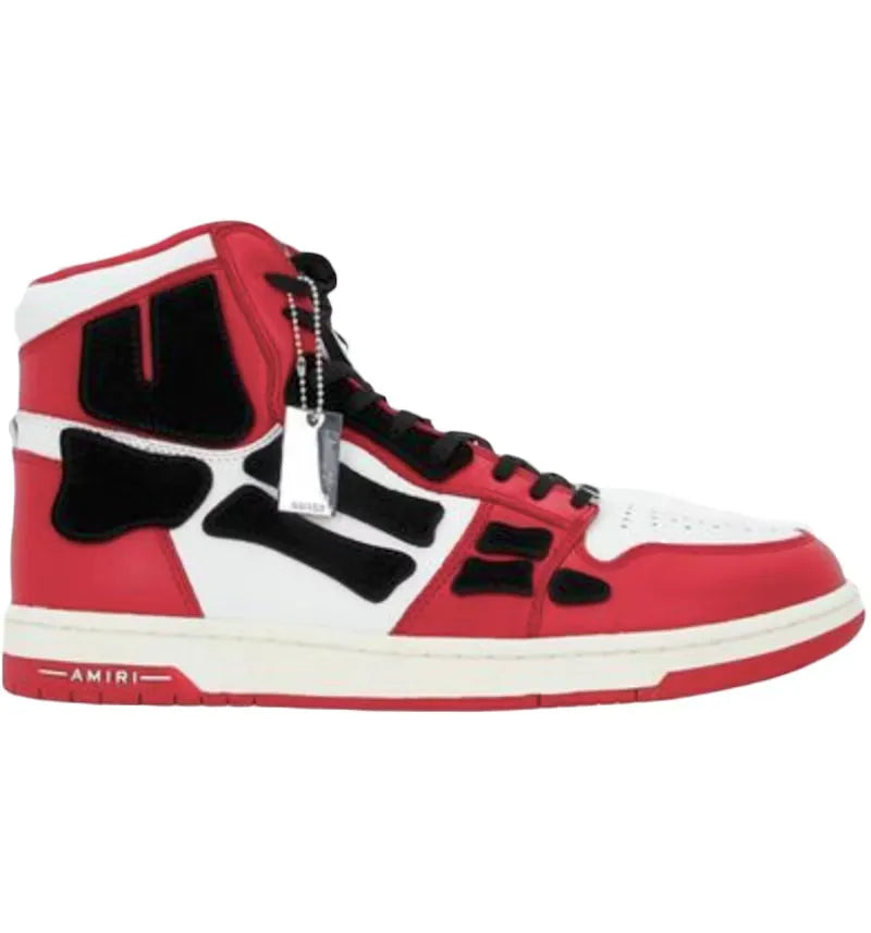 AMIRI Skel Top Hi Red White - vue 360