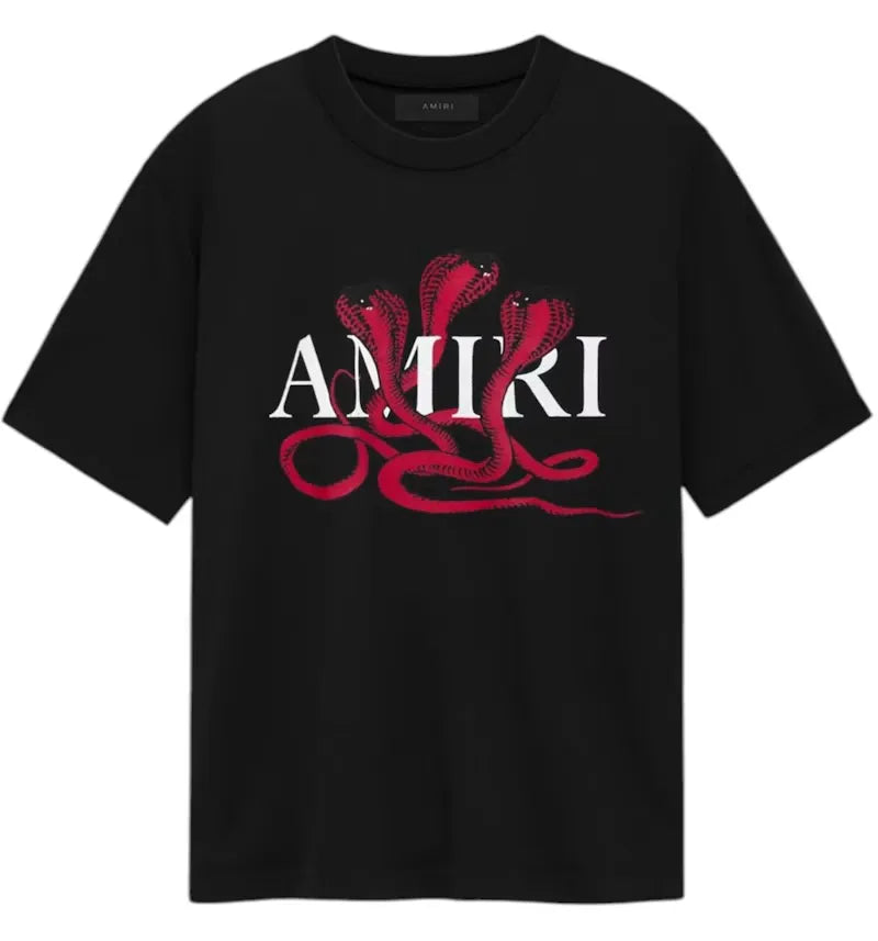 AMIRI Snake Tee Black/Red - vue 360