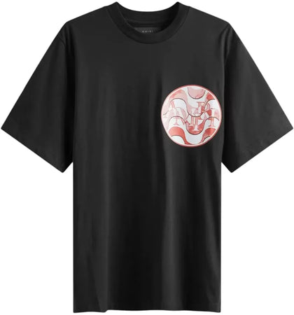 AMIRI Staggered Wave Tee Black/Red - authentic AMIRI product