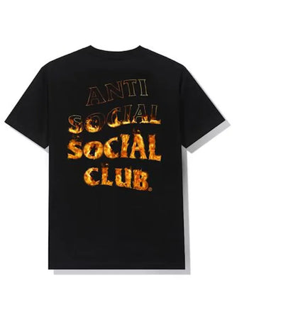 Anti Social Social Club A Fire Inside Tee Black - authentic Anti Social Social Club product