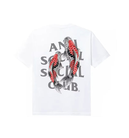 Anti Social Social Club Koi Garden 3M Reflective Tee White - authentic Anti Social Social Club product