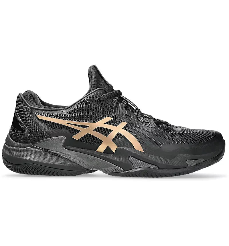 ASICS Court FF 3 Novak Clay Night Energy Black Prism Gold - vue 360