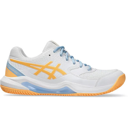 ASICS Gel-Dedicate 8 Padel White Orange Glow (Women's) - authentic ASICS sneakers