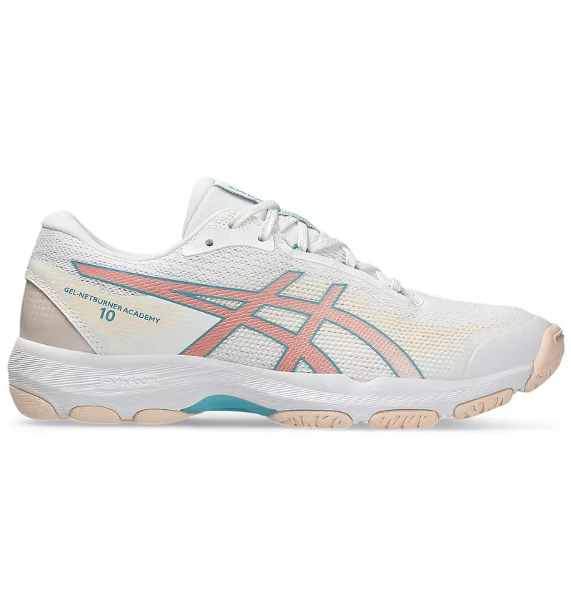 ASICS Gel-Netburner Academy 10 White Wild Blossom (Women's) - vue 360