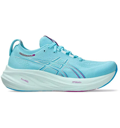 ASICS Gel-Nimbus 26 Bright Cyan Bold Magenta (Women's) - authentic ASICS sneakers