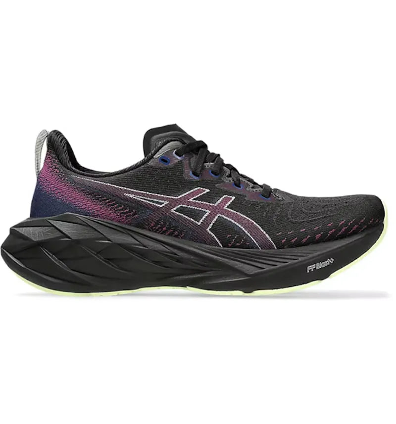 ASICS Novablast 4 Black Blue Expanse (für Damen) - vue 360