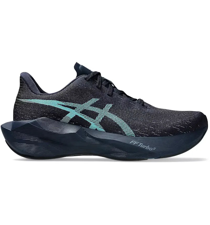 ASICS Novablast 6 Midnight Energy Aqua - vue 360