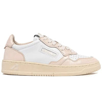 Autry Medalist Low White Light Pink Patenet Leather (Women's)