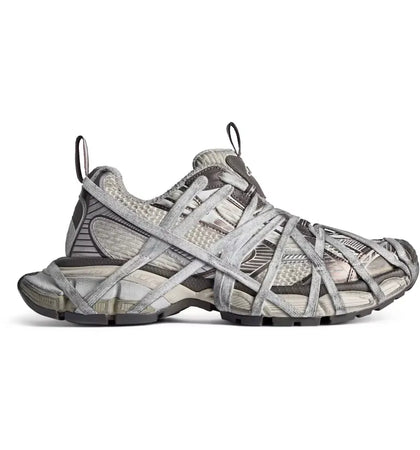 Balenciaga 3XL Extreme Lace Brown Grey Distress - authentic Balenciaga sneakers
