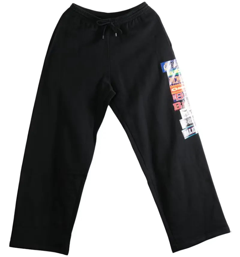 Balenciaga Baggy Sweatpants Black - vue 360