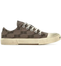 Balenciaga Paris Low Top BB Monogram Dark Beige Brown (Women's)