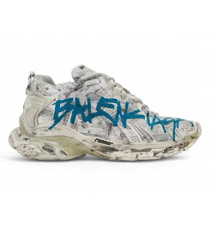 Balenciaga Runner Graffiti White Blue (Women's) - authentic Balenciaga sneakers