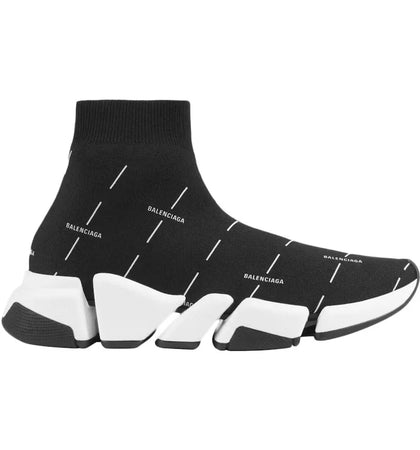 Balenciaga Speed 2.0 Black White Logo (Women's) - authentic Balenciaga sneakers