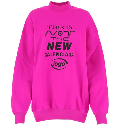 Balenciaga This Is Not Logo Sweatshirt Pink