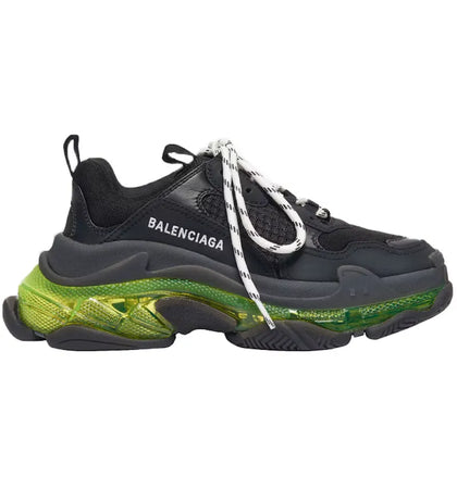 Balenciaga Triple S Black Yellow Fluo (Women's) - authentic Balenciaga sneakers