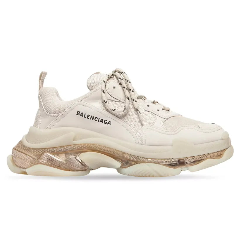 Balenciaga Triple S Clear Sole Beige (Women's) - vue 360