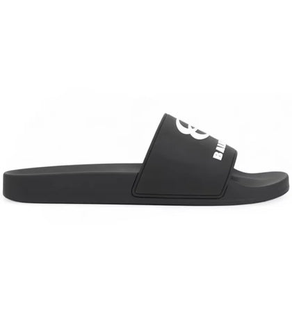 Balenciaga Unity Sports Icon Pool Slide Black White - authentic Balenciaga sneakers