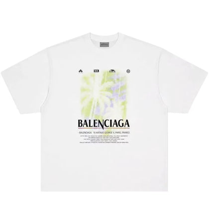 Balenciaga Women's Medium Fit T-Shirt Top White - authentic Balenciaga apparel