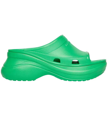 Balenciaga x Crocs Pool Slide Sandals Green (Women's) - authentic Balenciaga sneakers