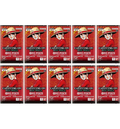Bandai One Piece Carrying On His Will (OP-13) Booster Pack (10x Lot) - authentic Bandai product