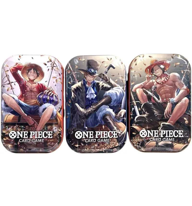 Bandai One Piece Vol.2 (TS-02) 3 Tin Pack (Tin Art May Vary) - vue 360
