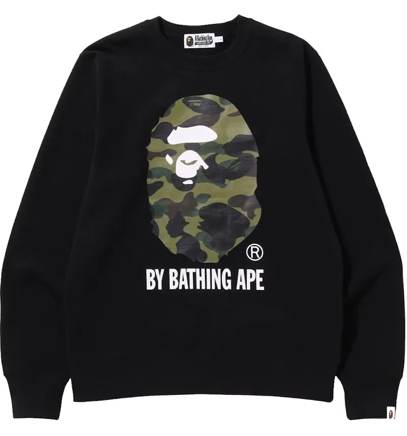 BAPE 1st Camo By Bathing Ape Crewneck Black - vue 360
