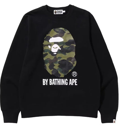 BAPE 1st Camo By Bathing Ape Crewneck Black - authentic BAPE product
