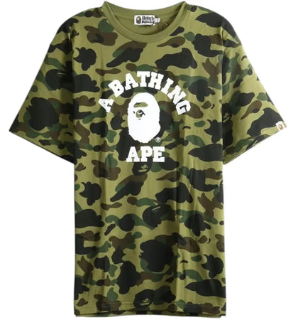 BAPE 1st Camo College Tee (SS26) Green - authentic BAPE product