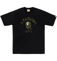 BAPE 1st Camo College Tee Tee Black/Green