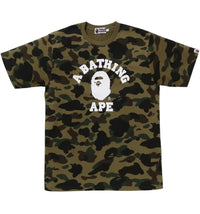 BAPE 1st Camo College Tee Tee Green