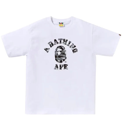 BAPE 1st Camo College Tee Tee White/Grey - authentic BAPE product