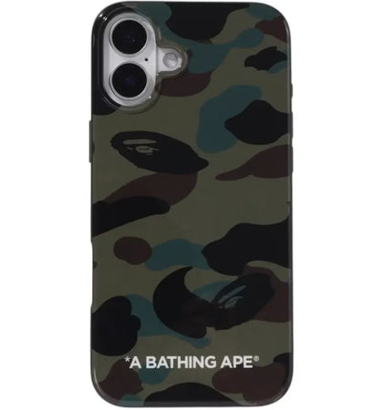 BAPE 1st Camo iPhone 16 Plus Case Green - authentic BAPE product