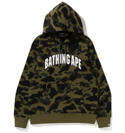 BAPE 1St Camo Pullover Hoodie (FW22) Green - authentic BAPE apparel